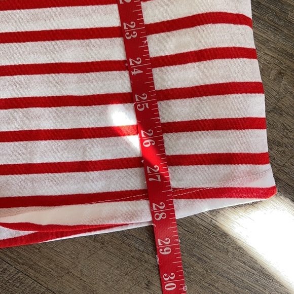 White and Red Striped Tee - Picture 6 of 6